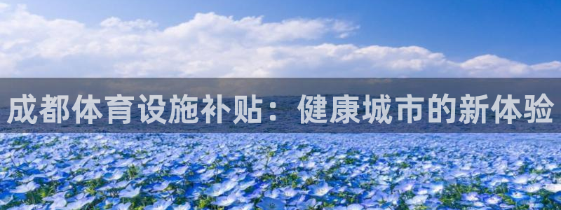 意昂体育3是干嘛的公司：成都体育设施补贴：健康城市的