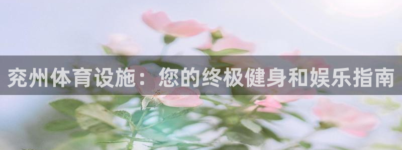 意昂3娱乐是那个系列的台子：兖州体育设施：您的终极健