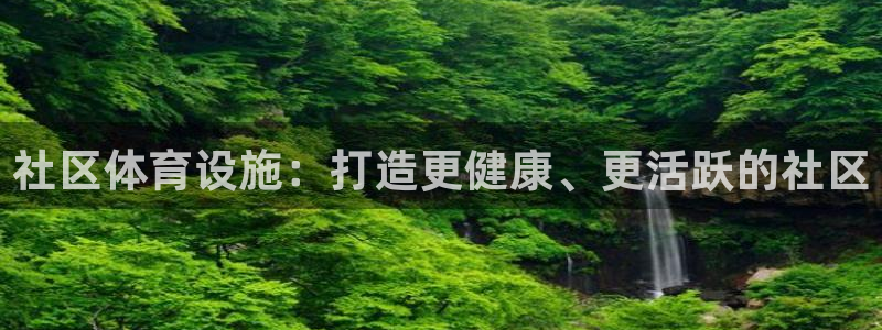 意昂体育3平台是正规平台吗安全吗：社区体育设施：打造