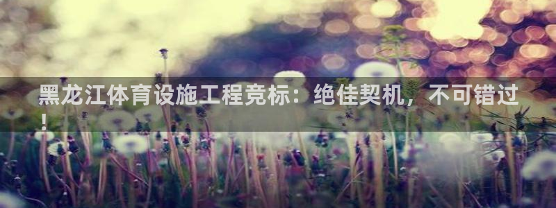 意昂3娱乐首页网站大全：黑龙江体育设施工程竞标：绝佳