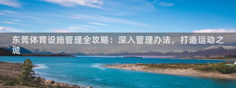 意昂体育3招商电话地址：东莞体育设施管理全攻略：深入