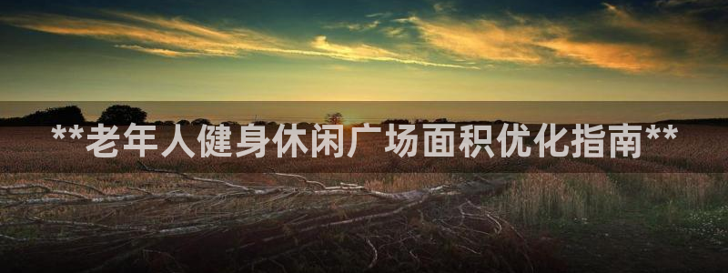 意昂体育3注册：**老年人健身休闲广场面积优化指南*
